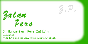 zalan pers business card